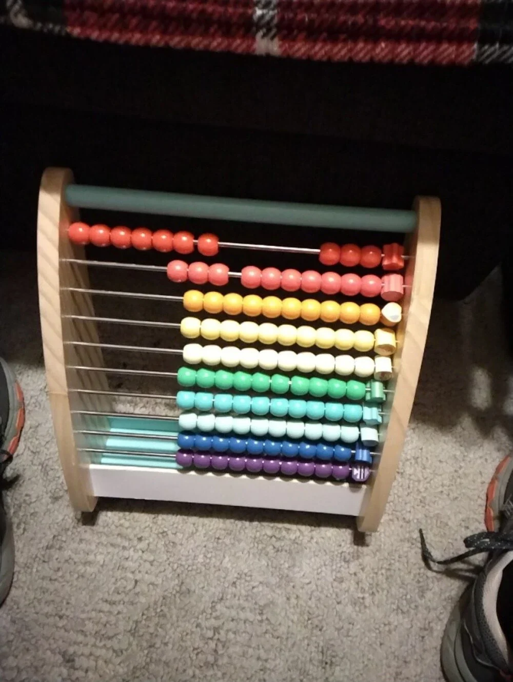 Wooden Rainbow Abacus Toy - Multicolor #388